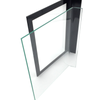 厂家加工智能家居弯弧钢化玻璃小半径弧形玻璃丝印异形热弯玻璃