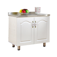 整体不锈钢橱柜批发家用厨房灶台橱柜吊柜一体式简约衣柜橱柜组合